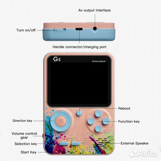 Игровая консоль 500in1 G5 dendy