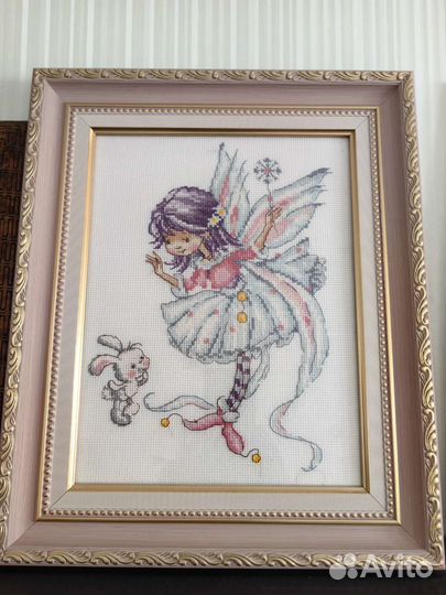 Картина вышитая крестом ручная работа