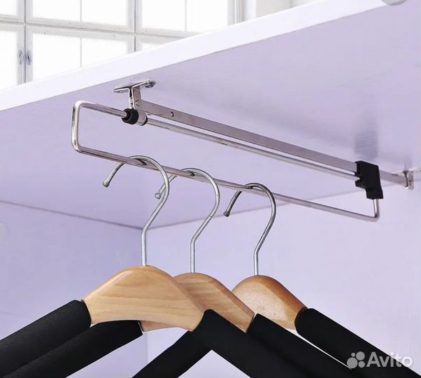 Выдвижная вешалка для одежды из нержавеющей стали