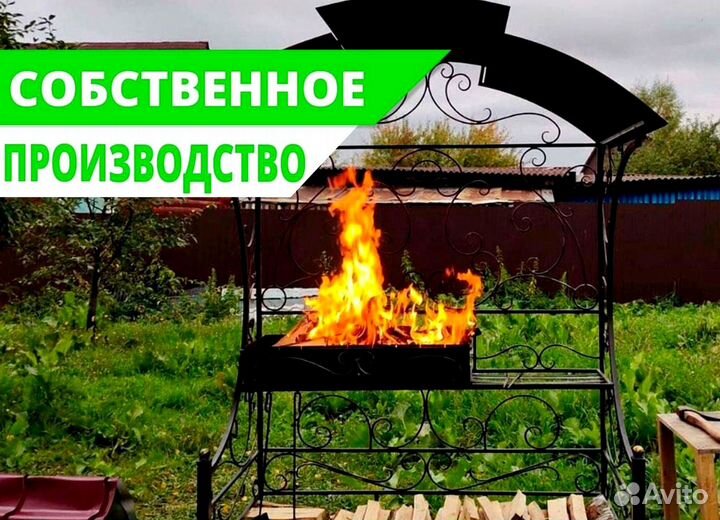 Мангал с печью