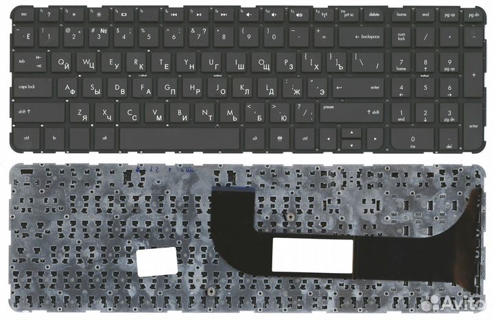 Клавиатура HP Pavilion M6-1000 черная без рамки