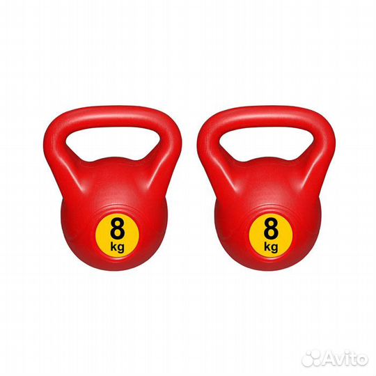 Гиря 8 кг насыпная пластиковая тренировочная