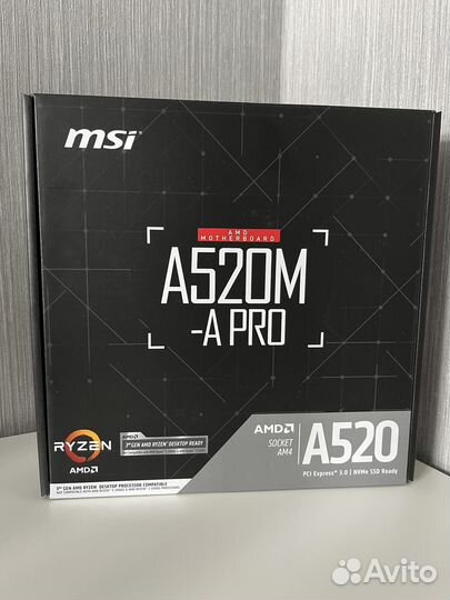 Новая Материнская плата MSI A520M-A PRO