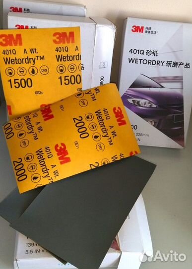 Наждачная бумага водостойкая 3M