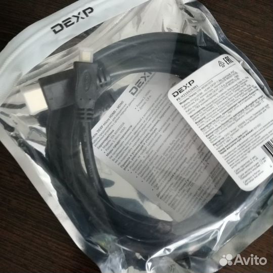 Кабель dexp hdmi - micro hdmi, 1.8