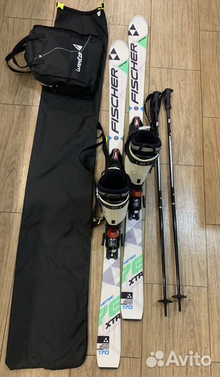 Лыжи горный комплект Fischer