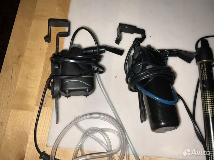 Фильтр и нагреватель для аквариума