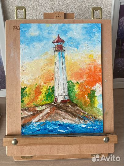 Маяк. Картина маслом