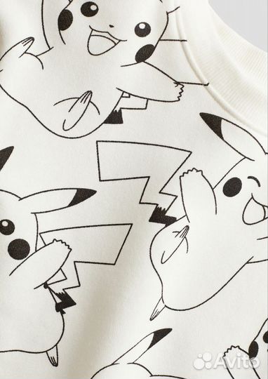 Новое. свитшот H&M оригинал Покемон/Пикачу