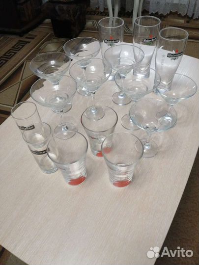 Бокалы фужеры стаканы