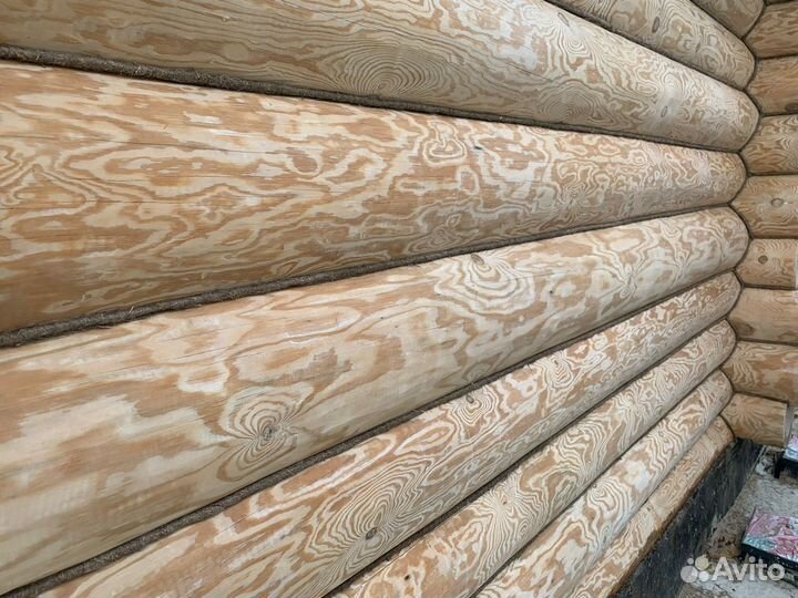 Теплый шов Шлифовка Покраска срубов