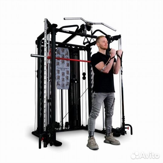 Машина Смита с грузоблоками и турником inspire SCS