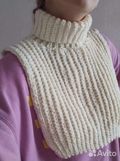 Воротник манишка шарф ручная работа