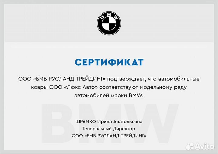 3D Коврики BMW 5 серии Экокожа Салон Багажник