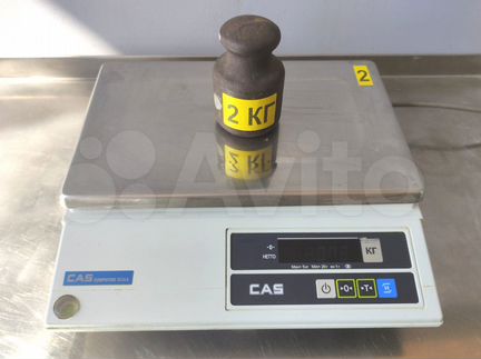 Б/у Весы порционные CAS AD-5 (до 5 кг, E-1 грамм)