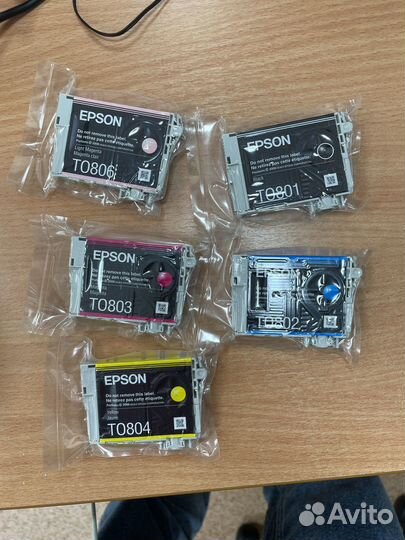 Картриджи epson T0801-0805