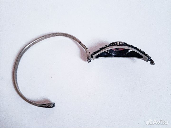 Браслет и перстень родонит комплект украшений СССР