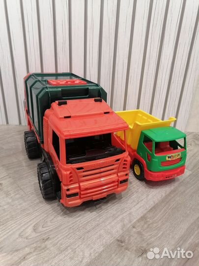 Игрушки мусоровоз и самосвал