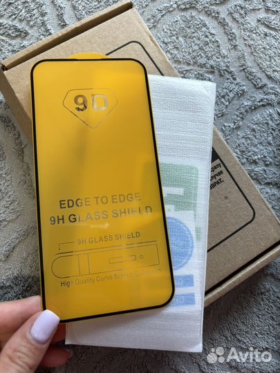 Чехол и защитное стело на iPhone 15 plus