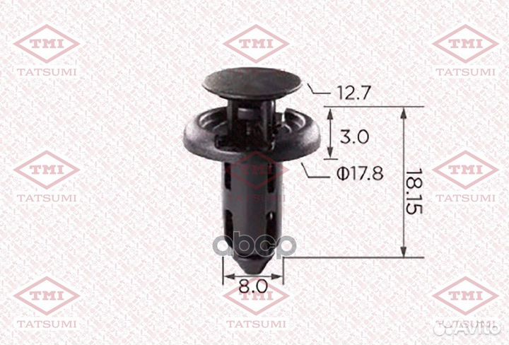 Клипса автомобильная TJB1029 tatsumi