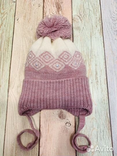 Новая шапка с х/б подкладом 46-48