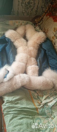 Куртка джинсовая с мехом 44-46-48