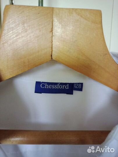 Рубашка для мальчика белая 128