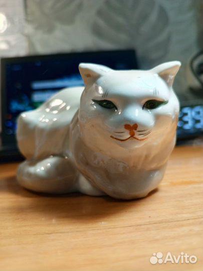 Фарфоровые статуэтки СССР кошка
