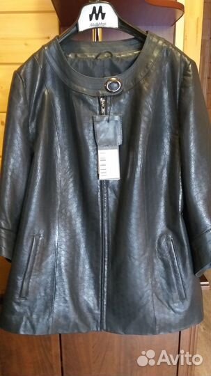 Куртка кожаная женская 52 размер