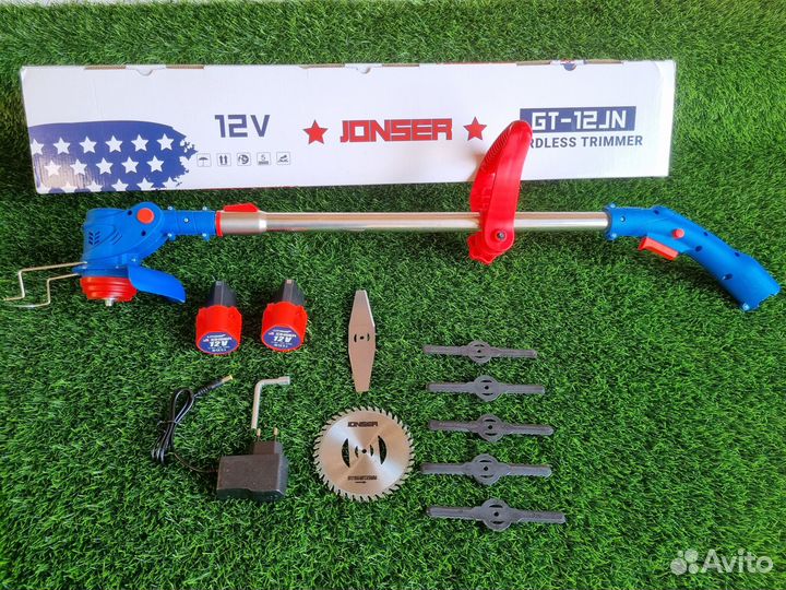 Триммер Аккумуляторный jonser 12 V