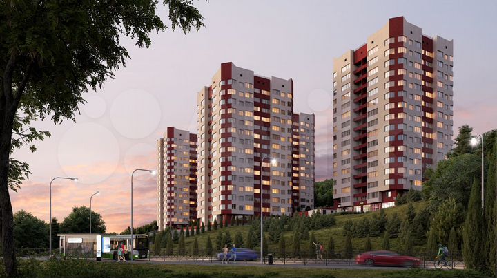 2-к. квартира, 64,1 м², 9/15 эт.