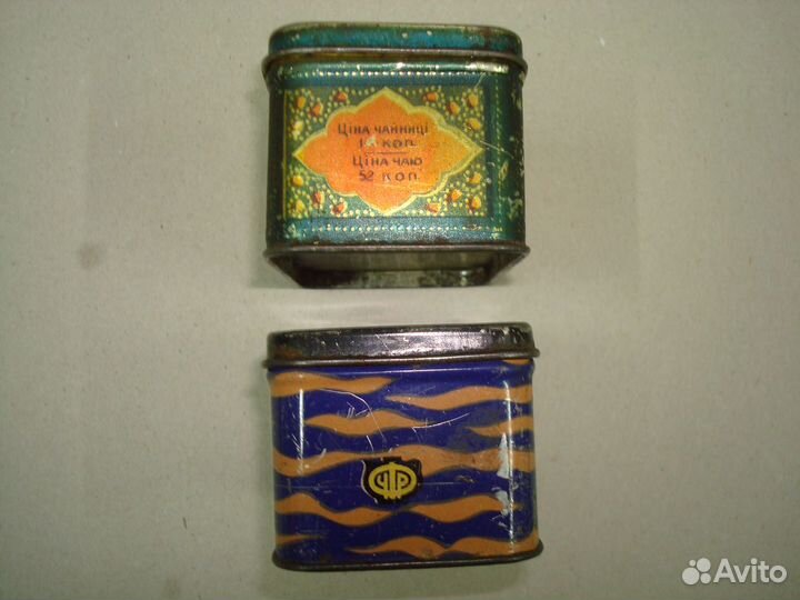 Банки от чая жестяные