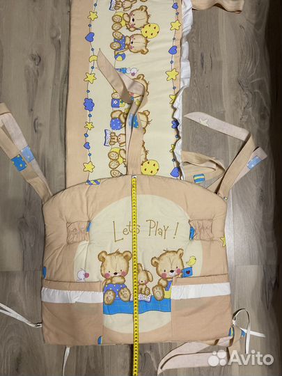 Бортики мягкие для детской кроватки