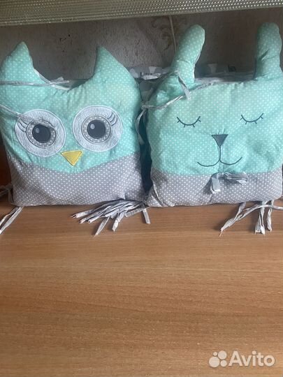 Бортики-подушки в детскую кроватку