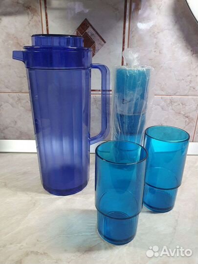 Набор кувшин + стаканы Tupperware