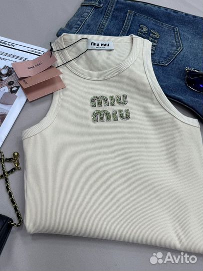 Майка топ miu miu premium