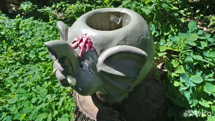 Садовые фигура-кашпо, h37 см, пластик