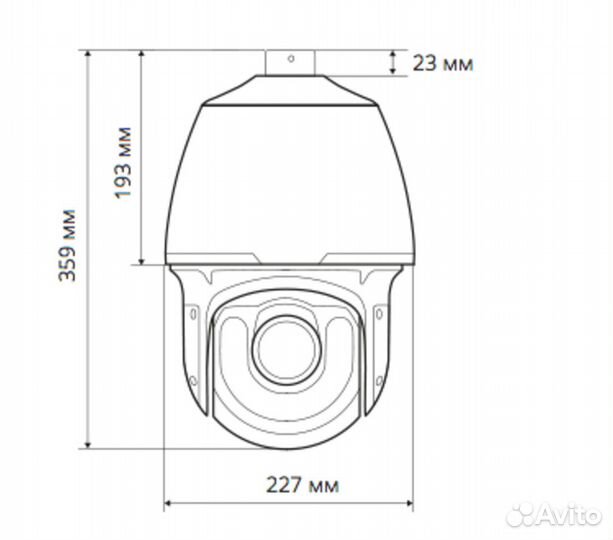Поворотная видеокамера Evidence apix-33zdome/s2led