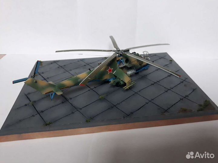 Диорама на 23 февраля вертолет ми 24