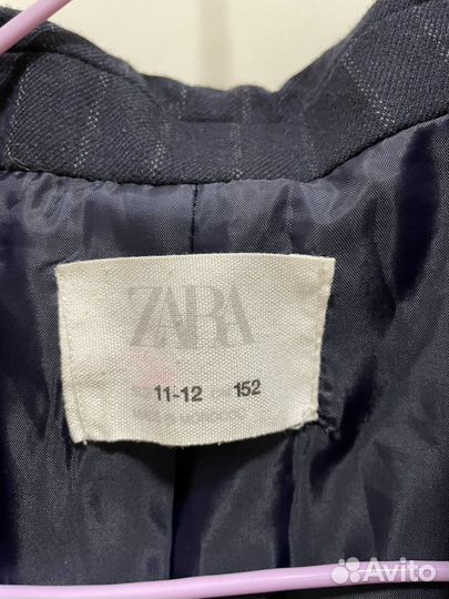 Костюм брючный синий Zara для девочек, 152