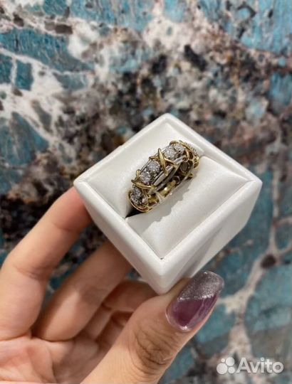 Золотое кольцо Tiffany 6.77 гр 1.1 ct