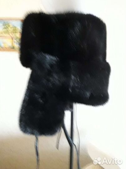 Норковая шапка мужская новая
