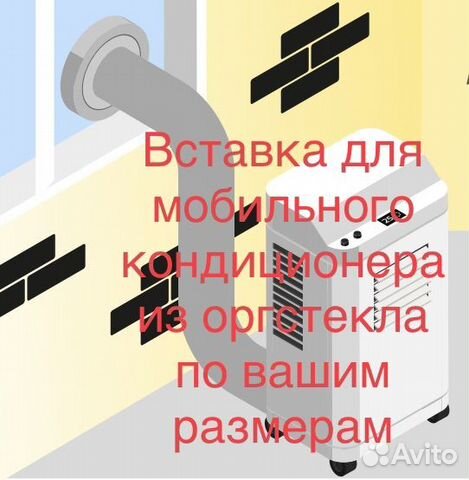 Вставка для мобильного кондиционера из оргстекла купить в Санкт ...