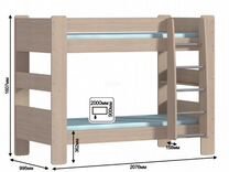 Двухъярусная кровать в столплите