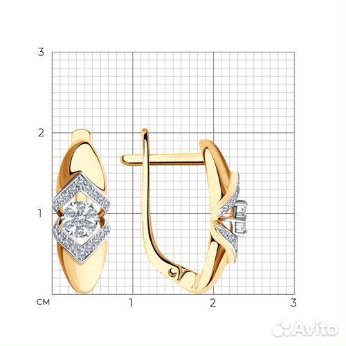 Серьги sokolov из золота, 1020986