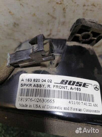 Динамики bose передние правые Mercedes-Benz Ml