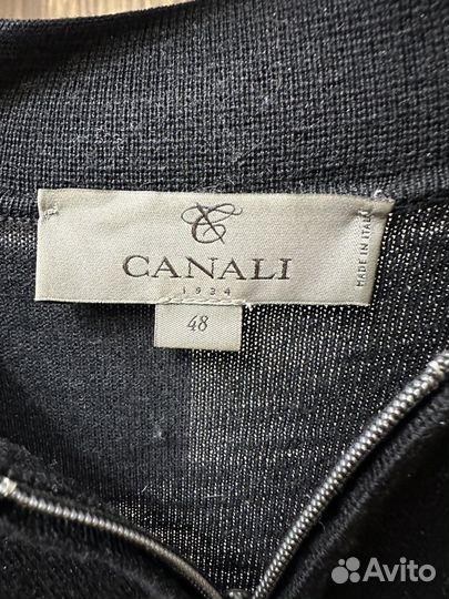 Джемпер поло шерстяное canali