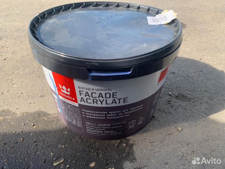 Краска фасадная tikkurila facade acrylate