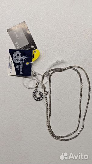 Новый кулон и цепочка 925 пробы