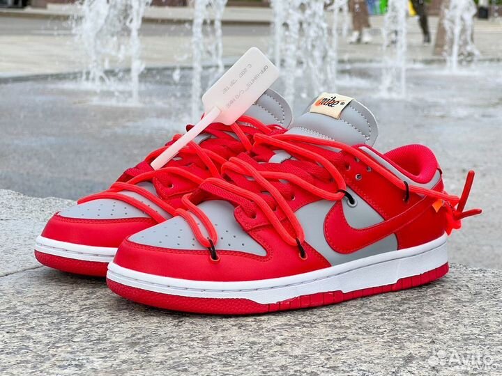 Nike Dunk Low Off-White University Red